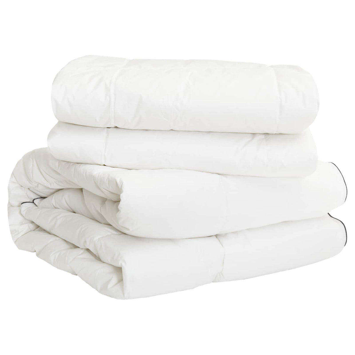 vidaXL Dekbedset 3 st Wit Bamboe