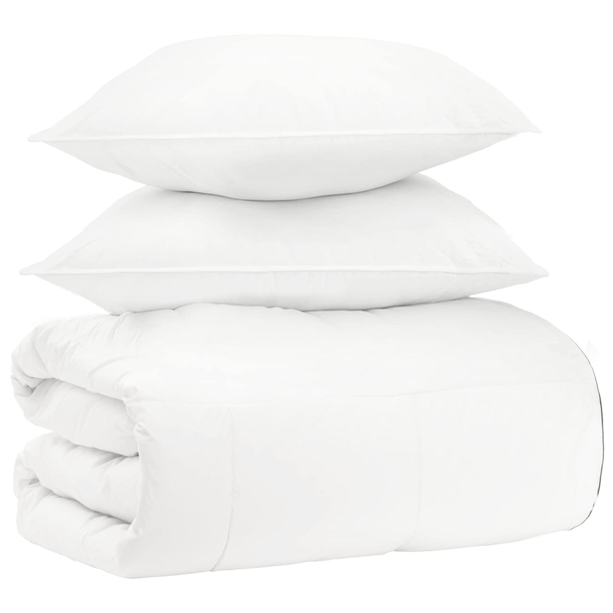vidaXL Dekbedset 3 st Wit Bamboe