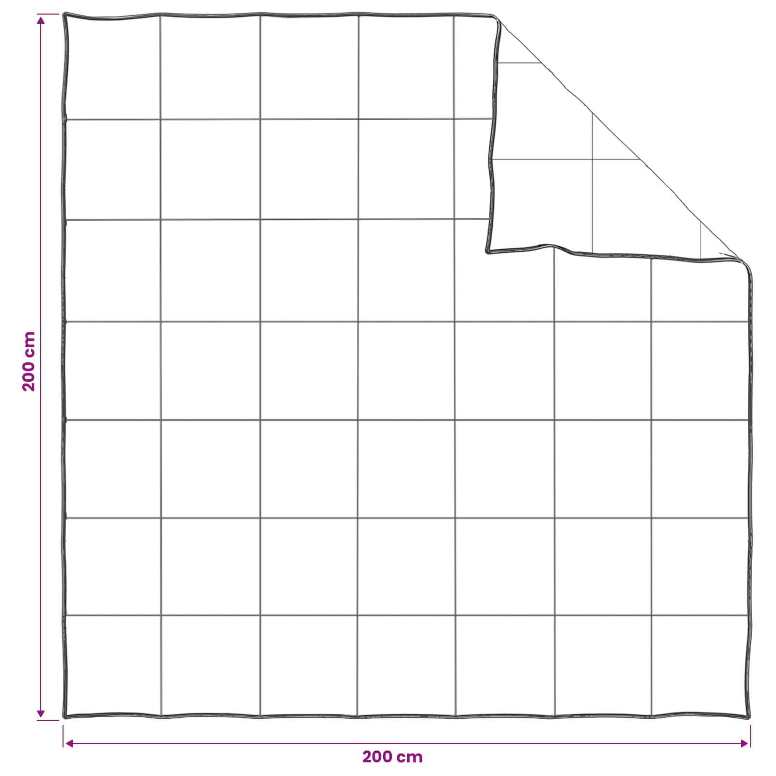 vidaXL Dekbedset met kussen Wit 200 x 200 cm Polyester, Bamboe