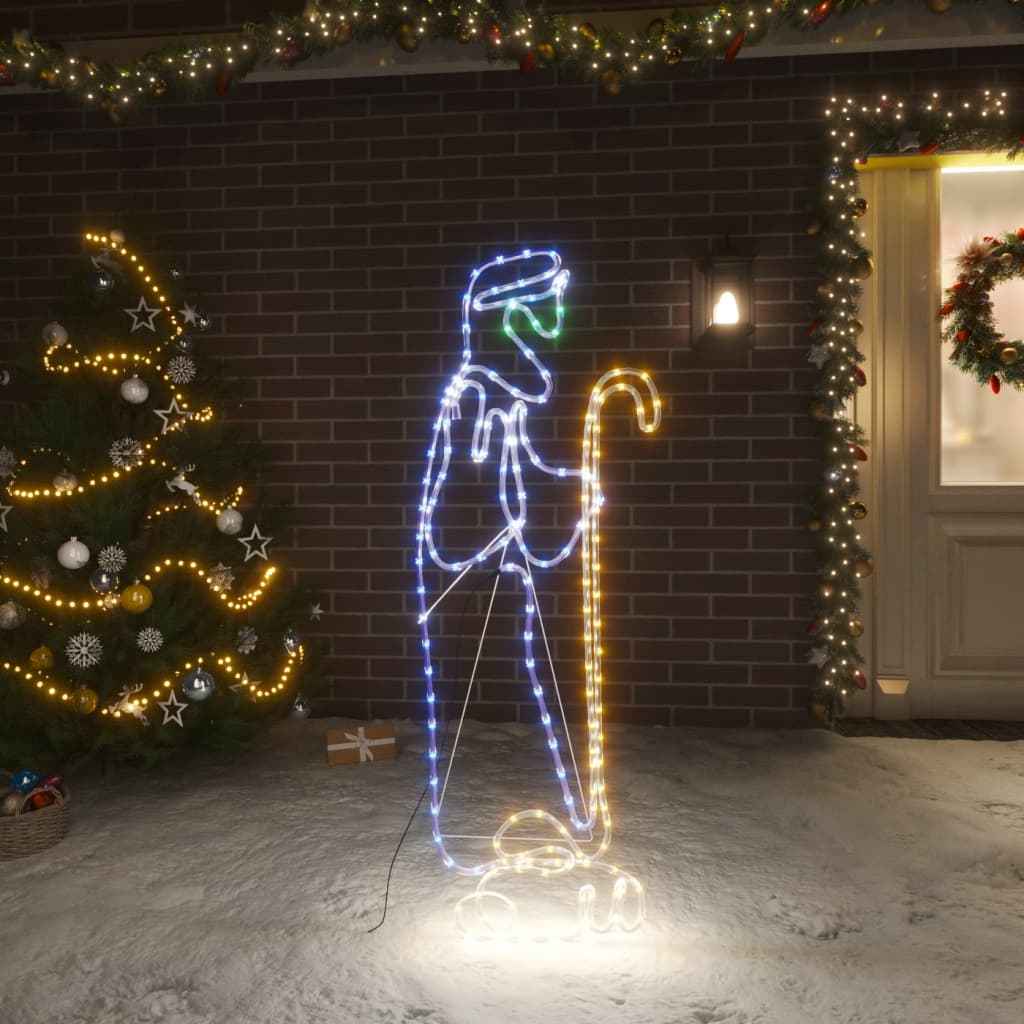 vidaXL Kerstfiguren Jozef en Maria met 264 LED's 40x55 en 38x100 cm