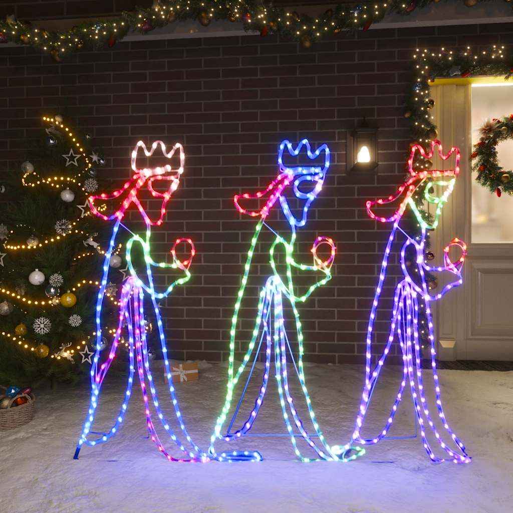 vidaXL Kerstfiguren Jozef en Maria met 264 LED's 40x55 en 38x100 cm