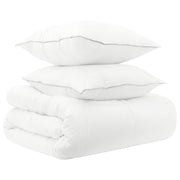 vidaXL Dekbedset 3 st 200 x 200 cm Alle seizoenen Bamboe Wit