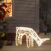 vidaXL Kerstfiguur rendier warmwit 73x31x45 cm
