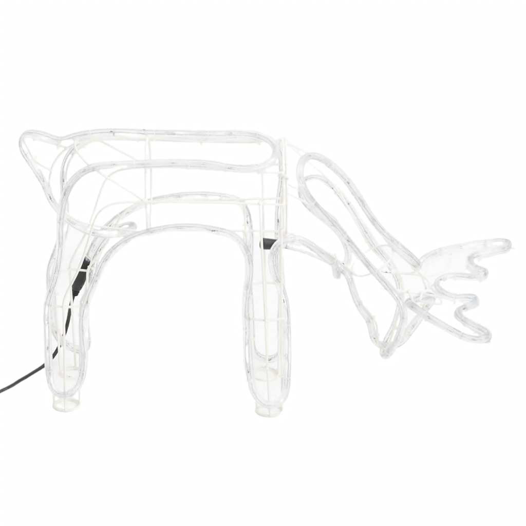vidaXL Kerstfiguur rendier warmwit 73x31x45 cm