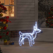 vidaXL Kerstfiguur rendier koudwit 60x30x60 cm