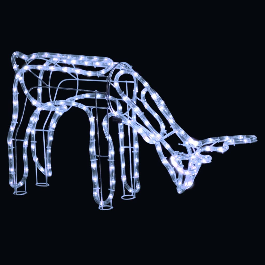vidaXL Kerstverlichting rendieren koudwit 73x31x45 cm