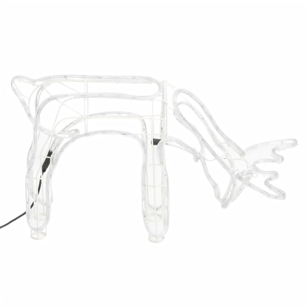 vidaXL Kerstverlichting rendieren koudwit 73x31x45 cm