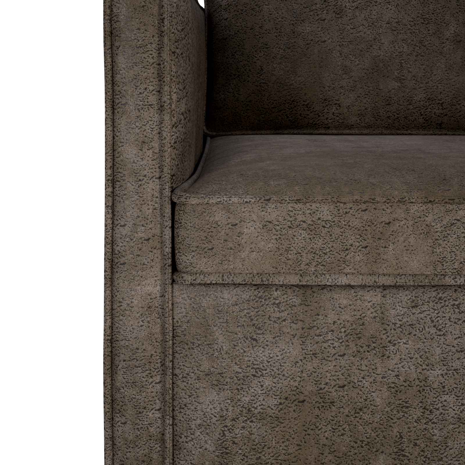 vidaXL Bankstel 2 pcs Donkergrijs Faux Suède Stof