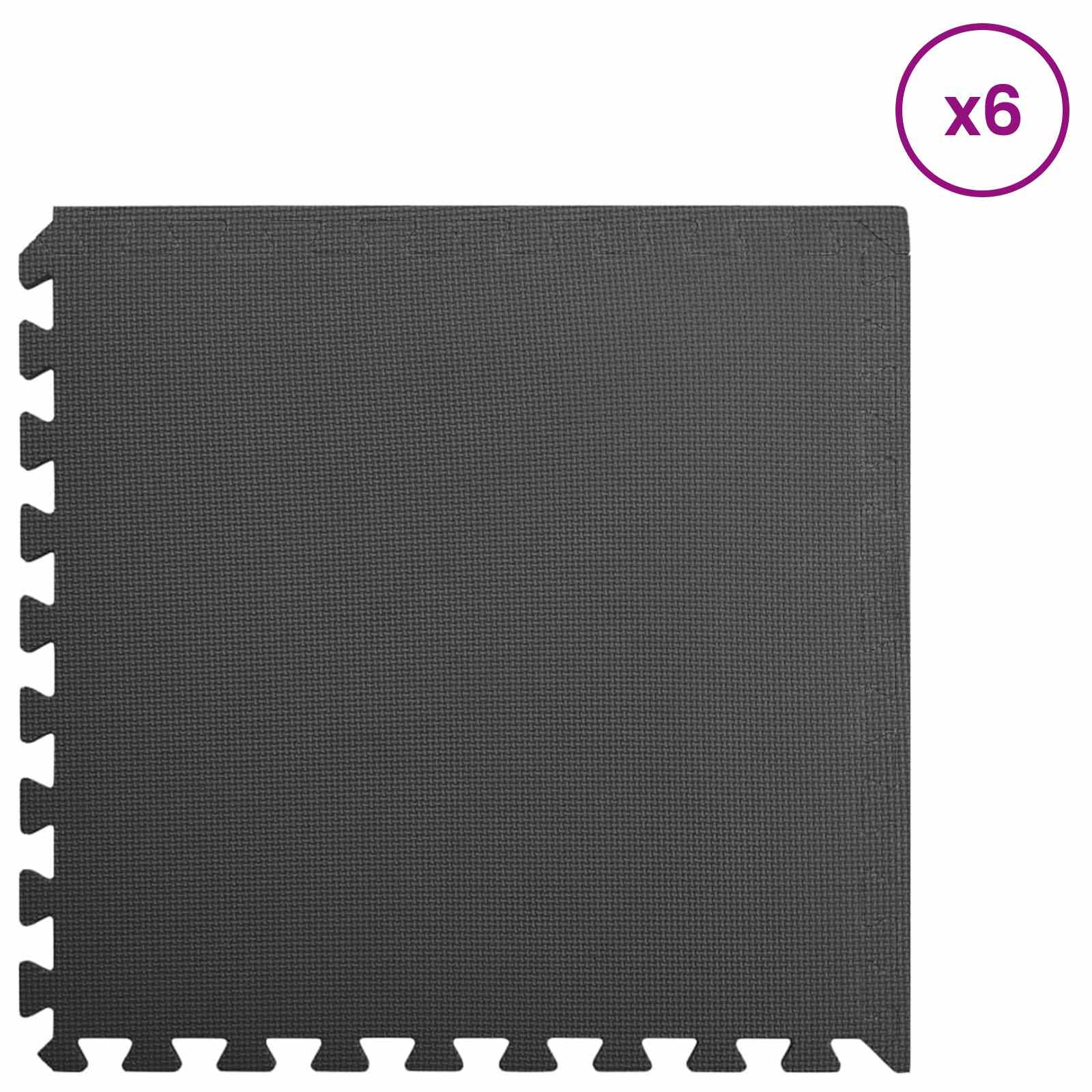 vidaXL Puzzel Oefenmatten 12 pcs Bruin 4,32 ㎡ EVA Foam