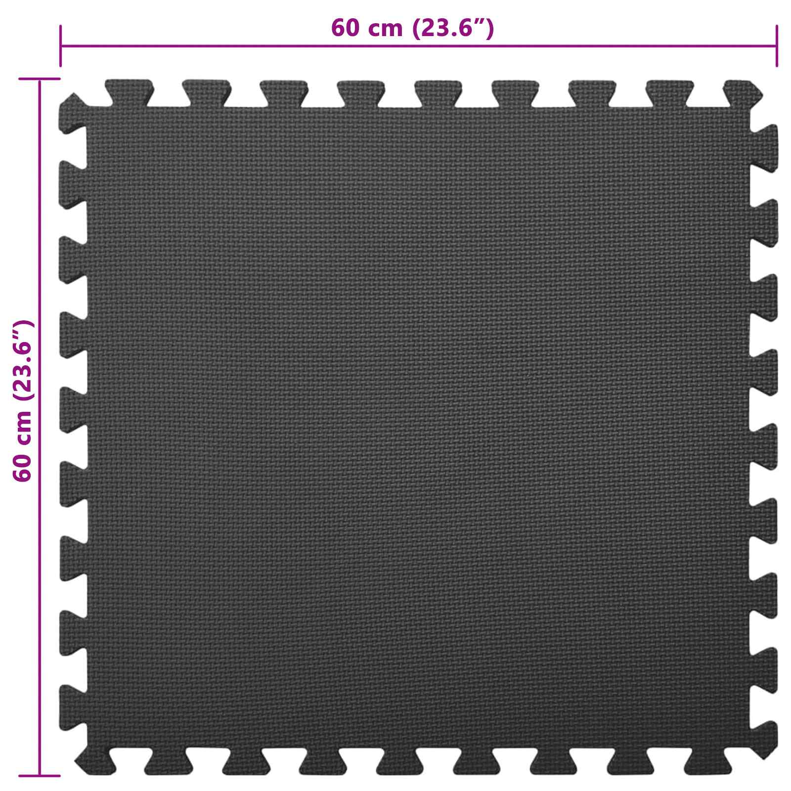 vidaXL Puzzel Oefenmatten 12 pcs Bruin 4,32 ㎡ EVA Foam