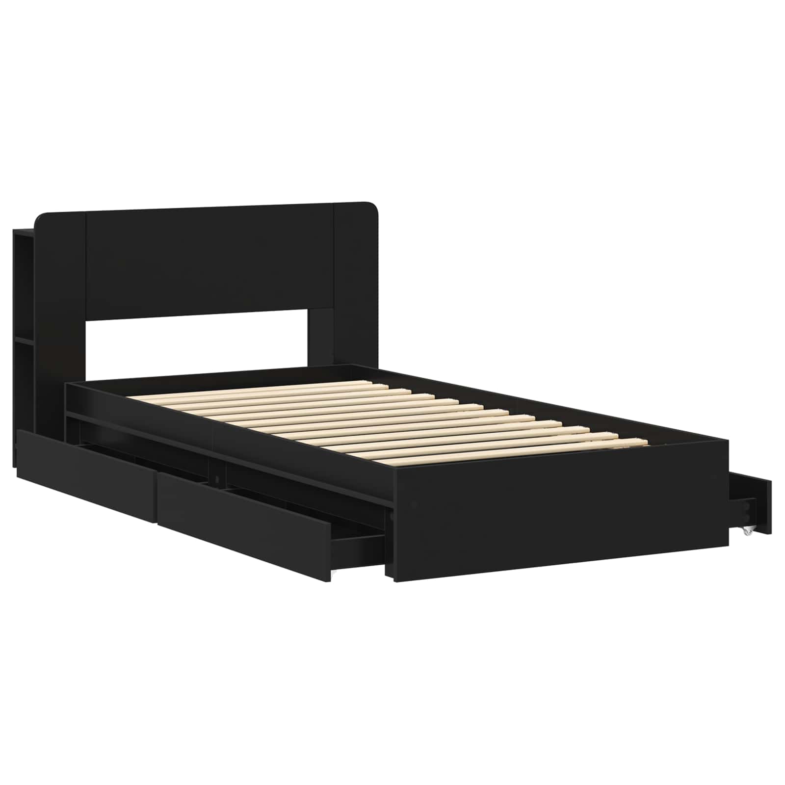 vidaXL Bedframe met opslag Bewerkt hout