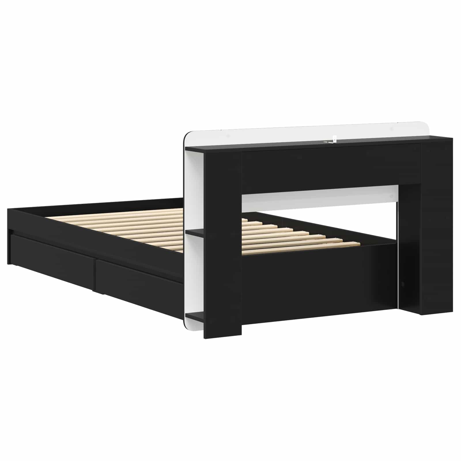 vidaXL Bedframe met opslag Bewerkt hout