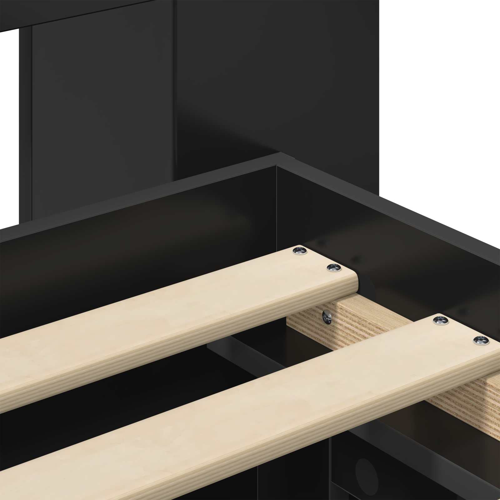 vidaXL Bedframe met opslag Bewerkt hout