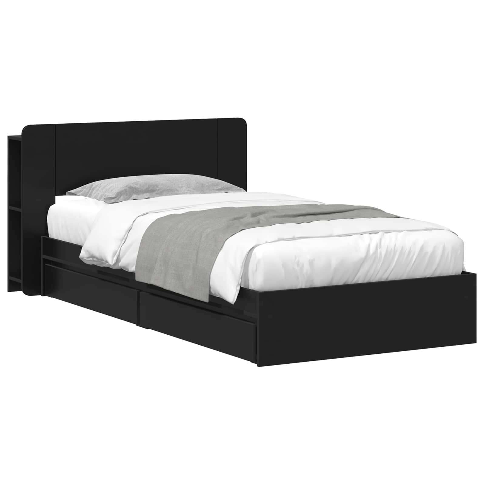 vidaXL Bedframe met opslag Bewerkt hout