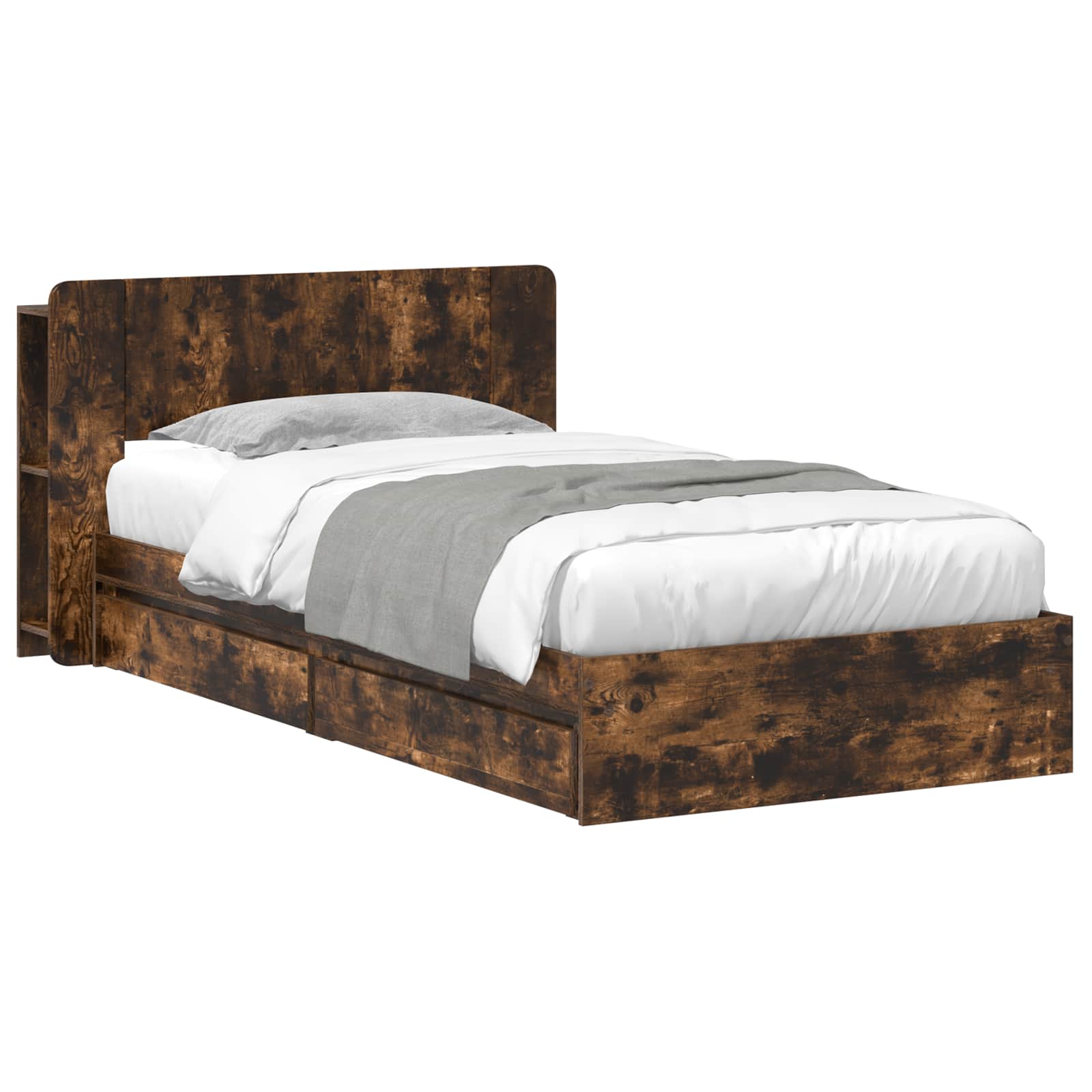 vidaXL Bedframe met opslag Bewerkt hout