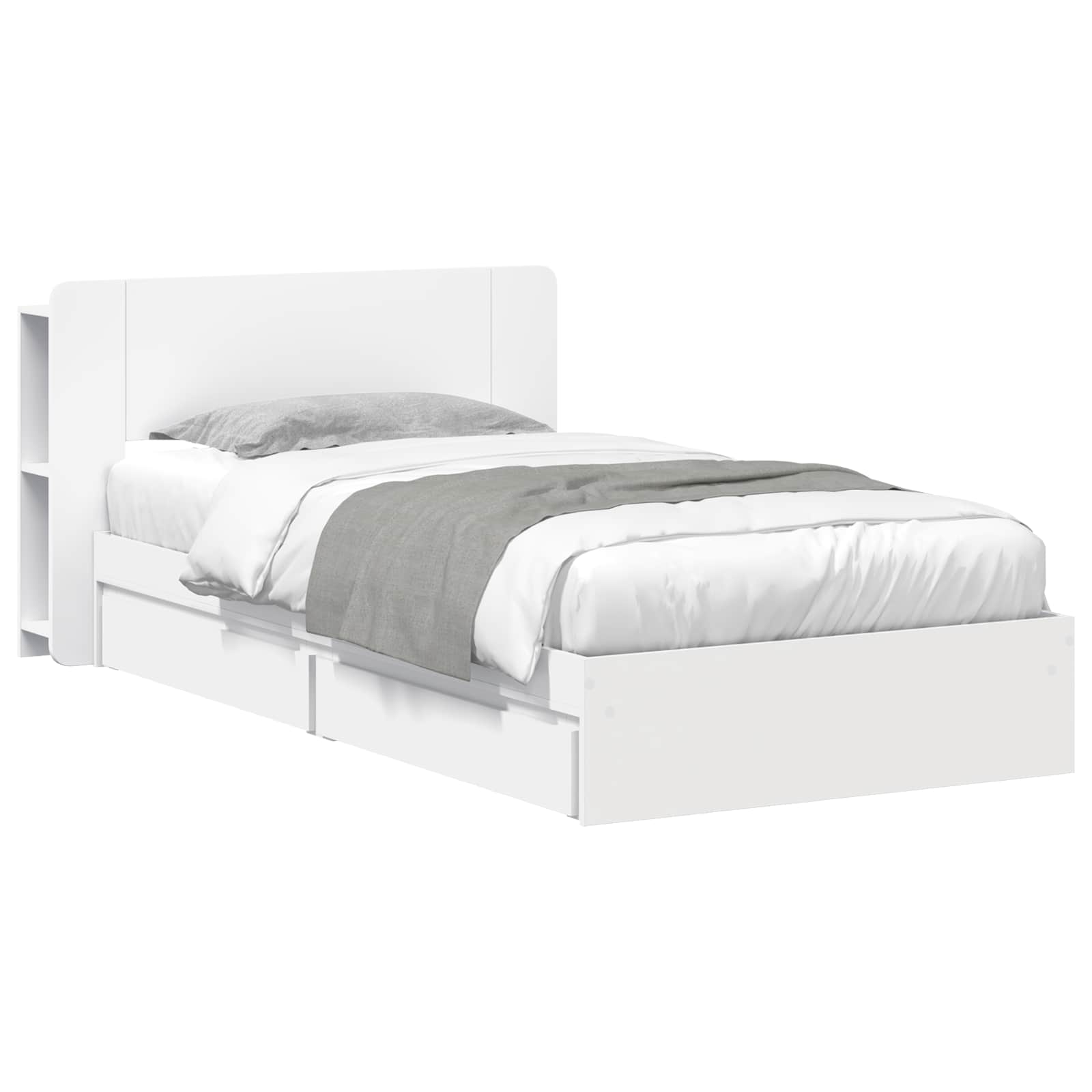 vidaXL Bedframe met opslag Bewerkt hout