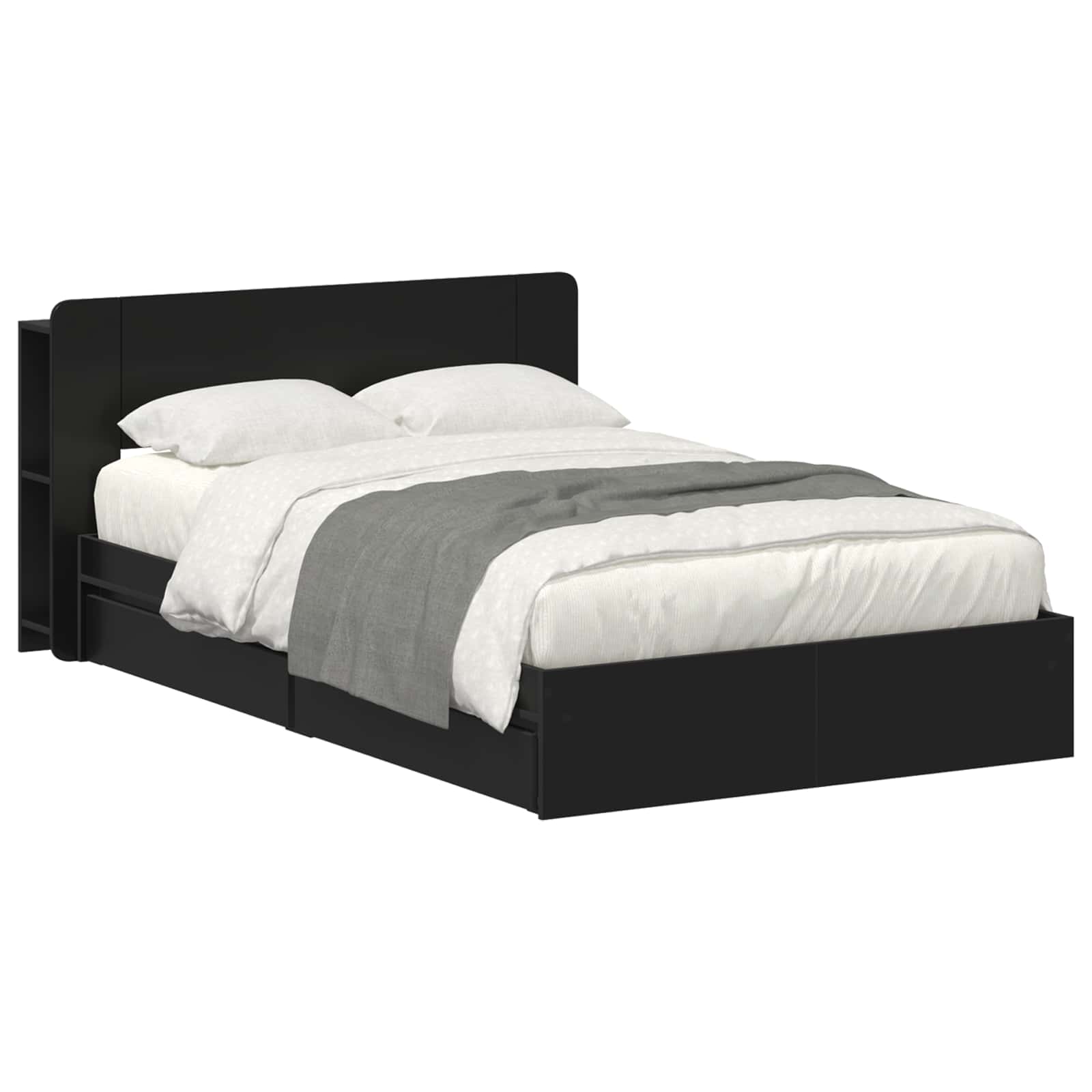 vidaXL Bedframe met opslag Bewerkt hout