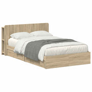 vidaXL Bedframe met opslag Bewerkt hout