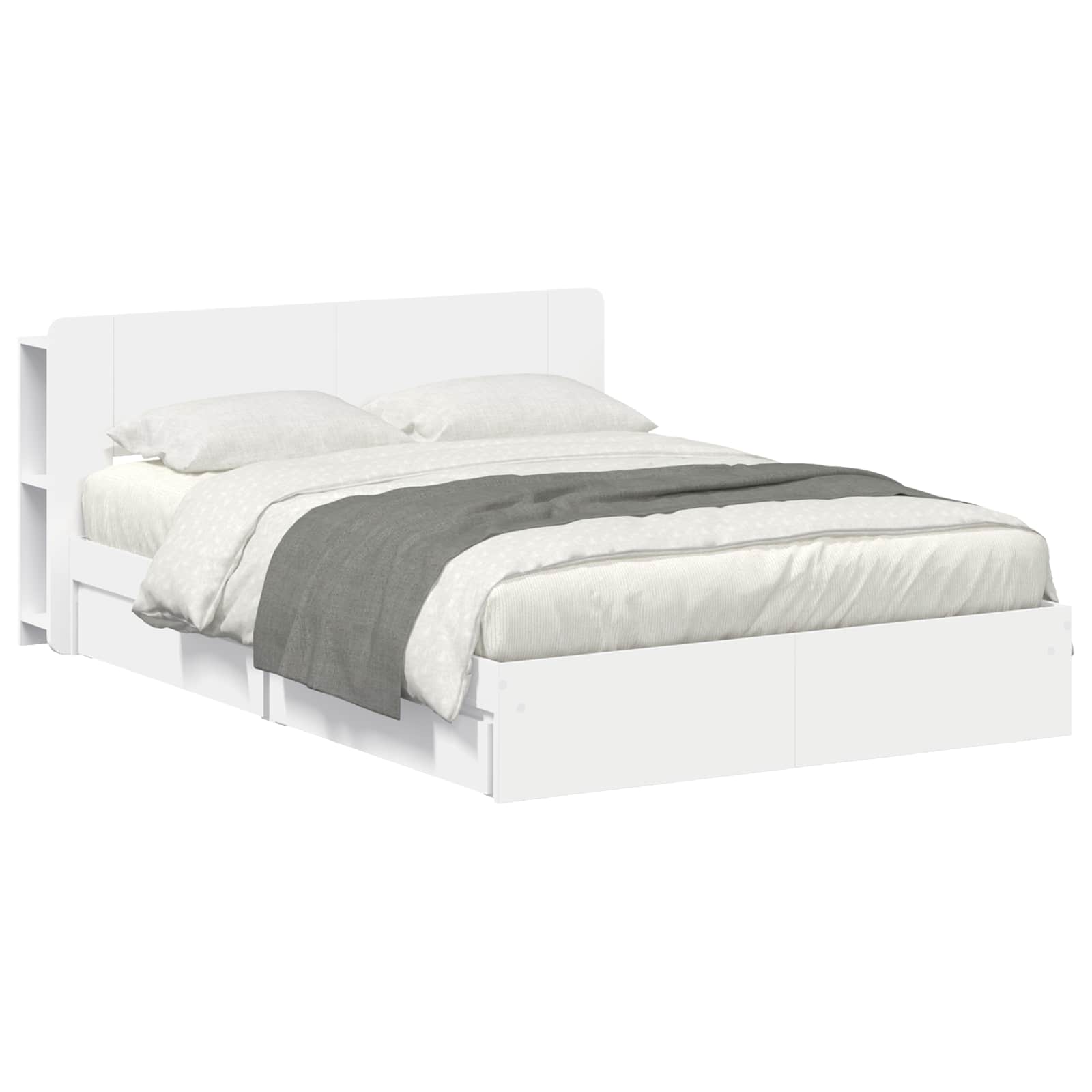 vidaXL Bedframe met opslag Bewerkt hout
