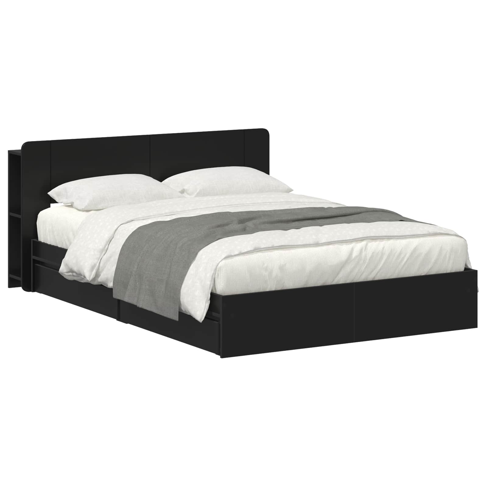 vidaXL Bedframe met opslag Bewerkt hout