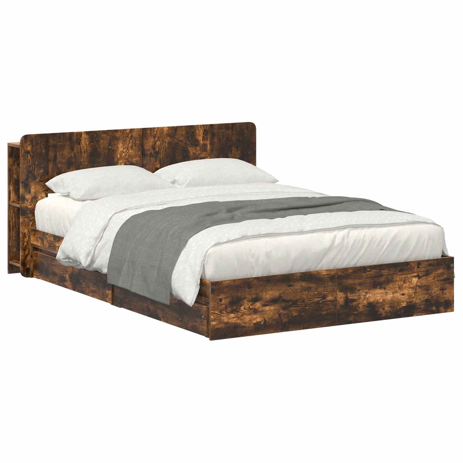 vidaXL Bedframe met opslag Bewerkt hout