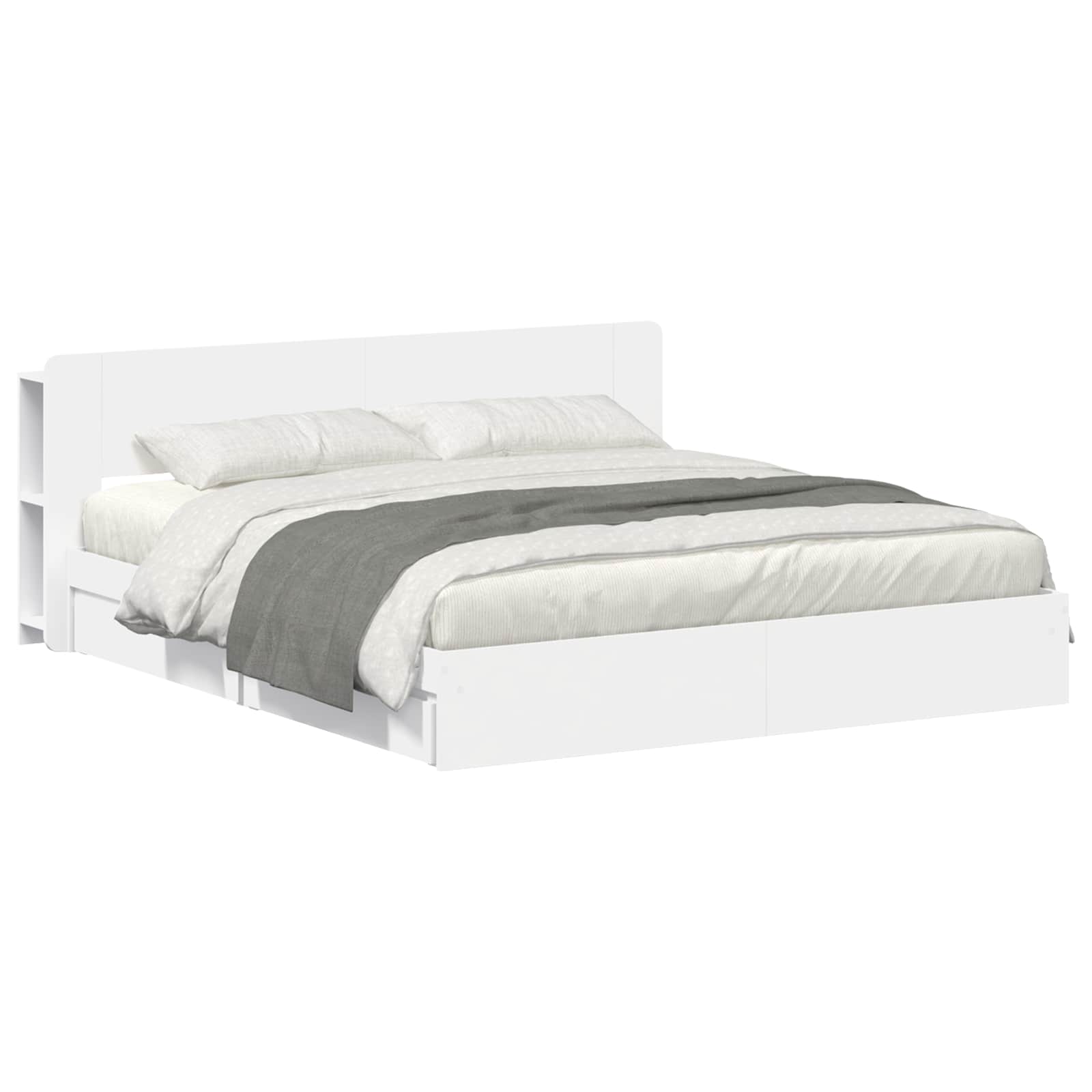 vidaXL Bedframe met opslag Bewerkt hout