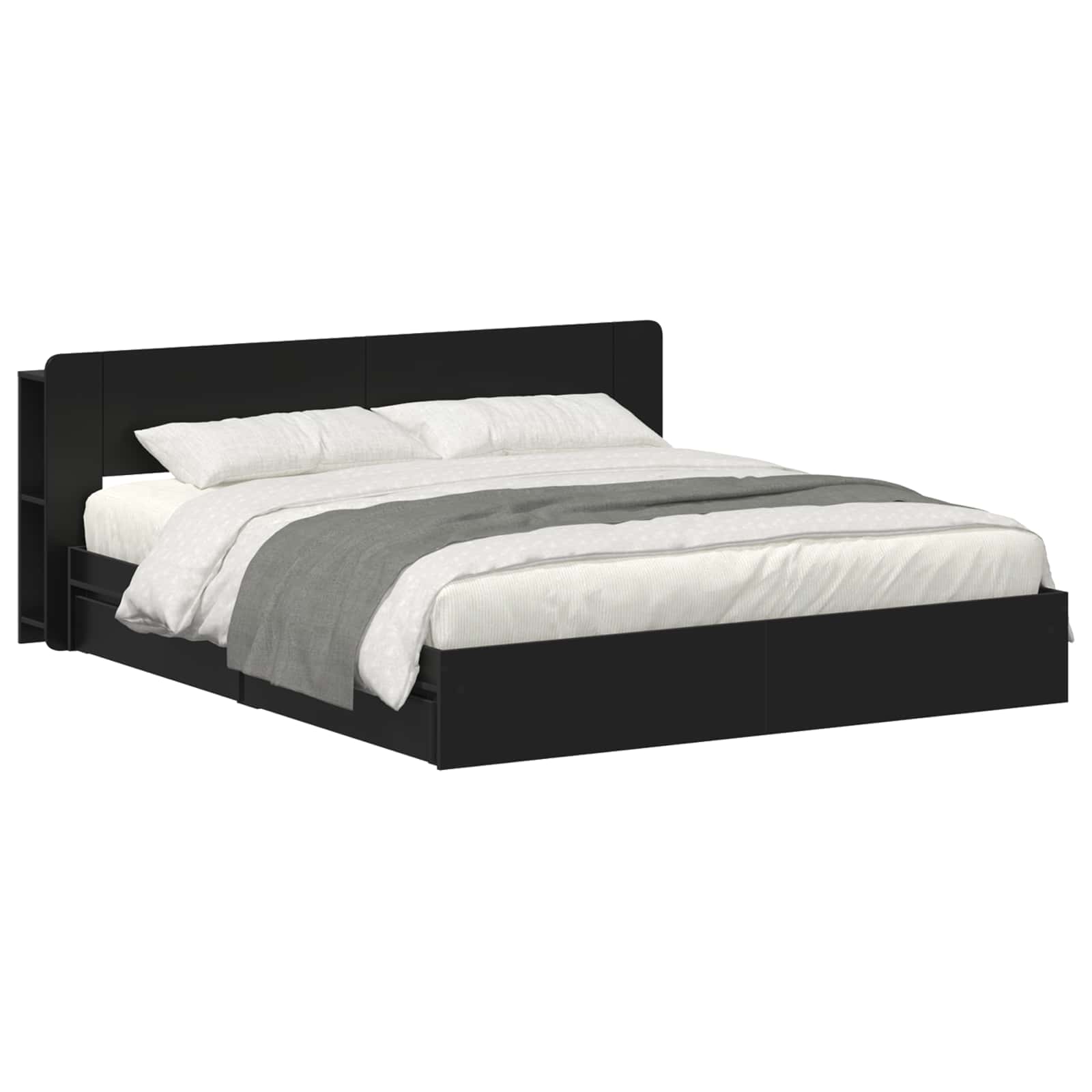 vidaXL Bedframe met opslag Bewerkt hout