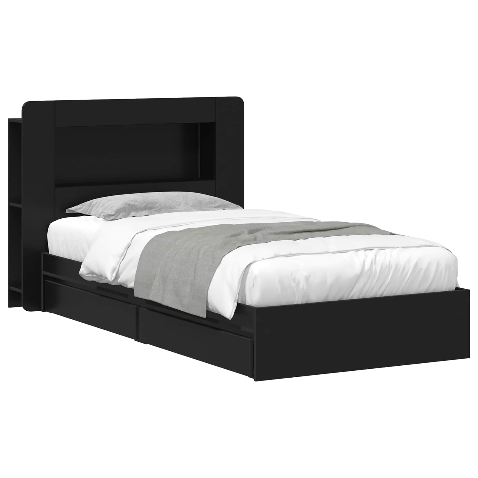 vidaXL Bedframe met opslag Bewerkt hout