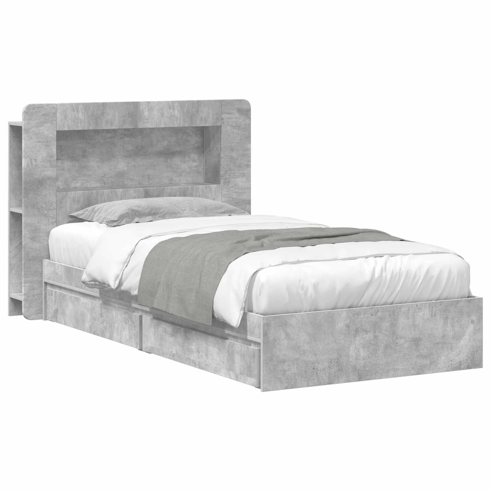 vidaXL Bedframe met opslag Bewerkt hout