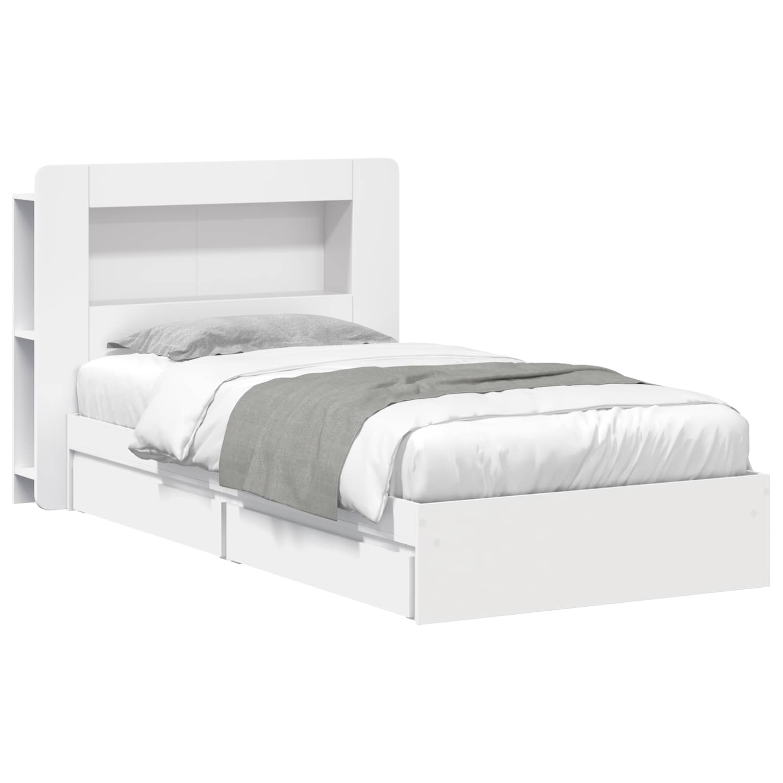 vidaXL Bedframe met opslag Bewerkt hout