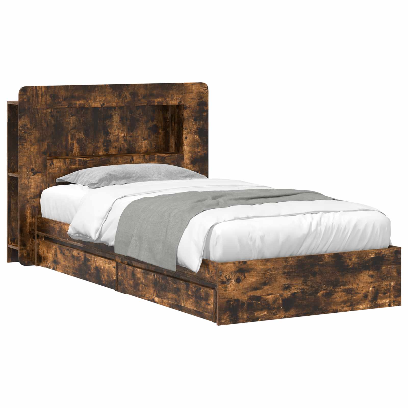vidaXL Bedframe met opslag Bewerkt hout