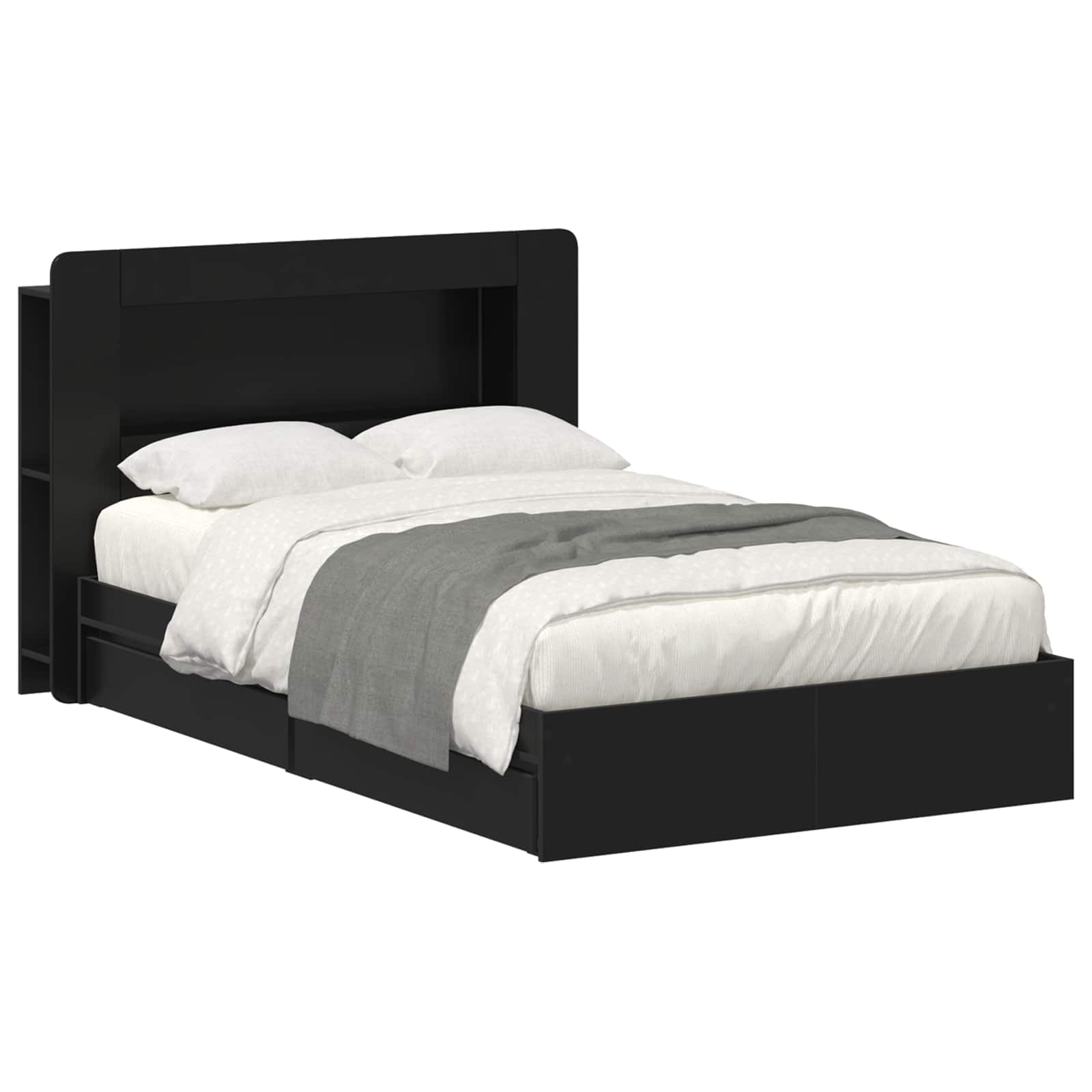 vidaXL Bedframe met opslag Bewerkt hout
