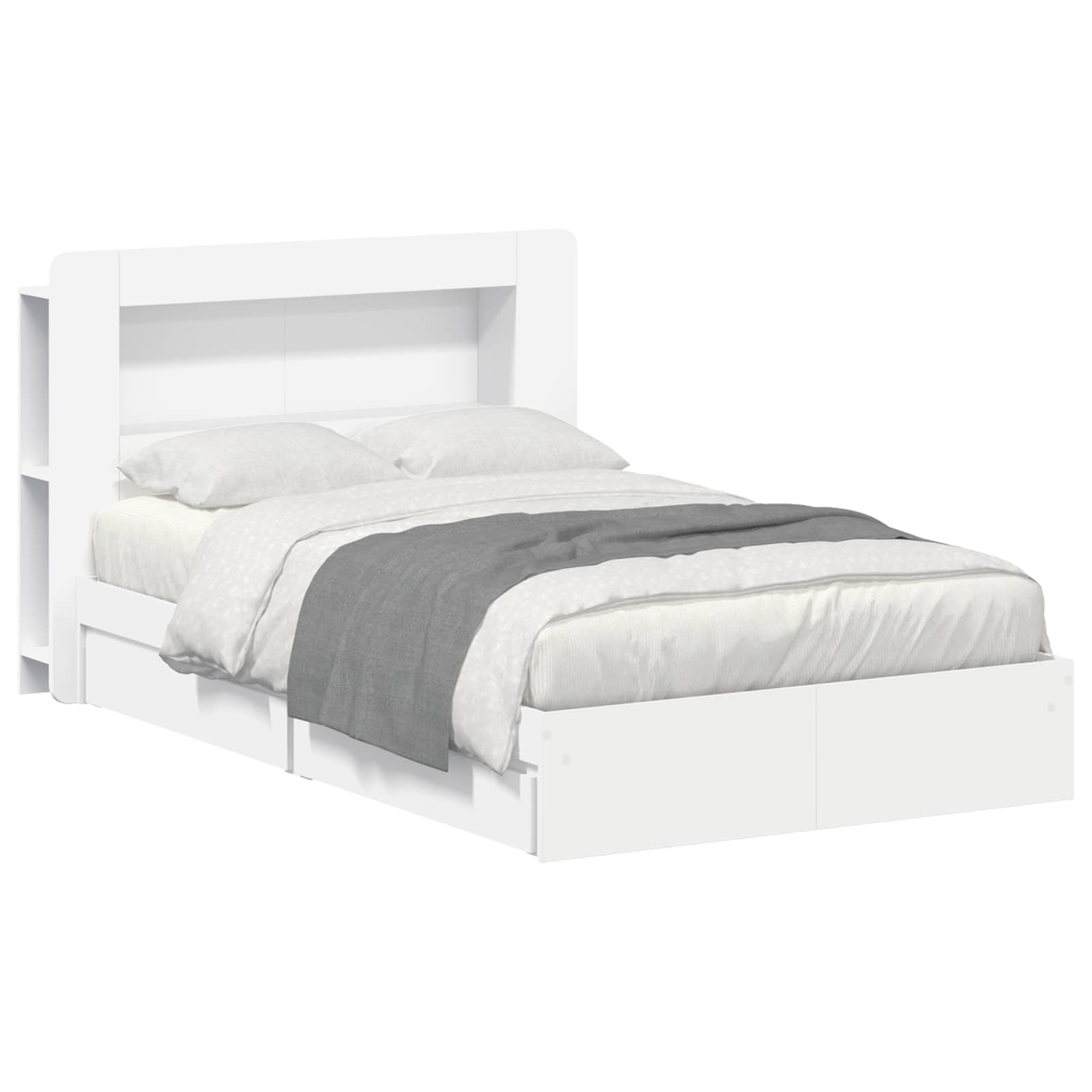 vidaXL Bedframe met opslag Bewerkt hout