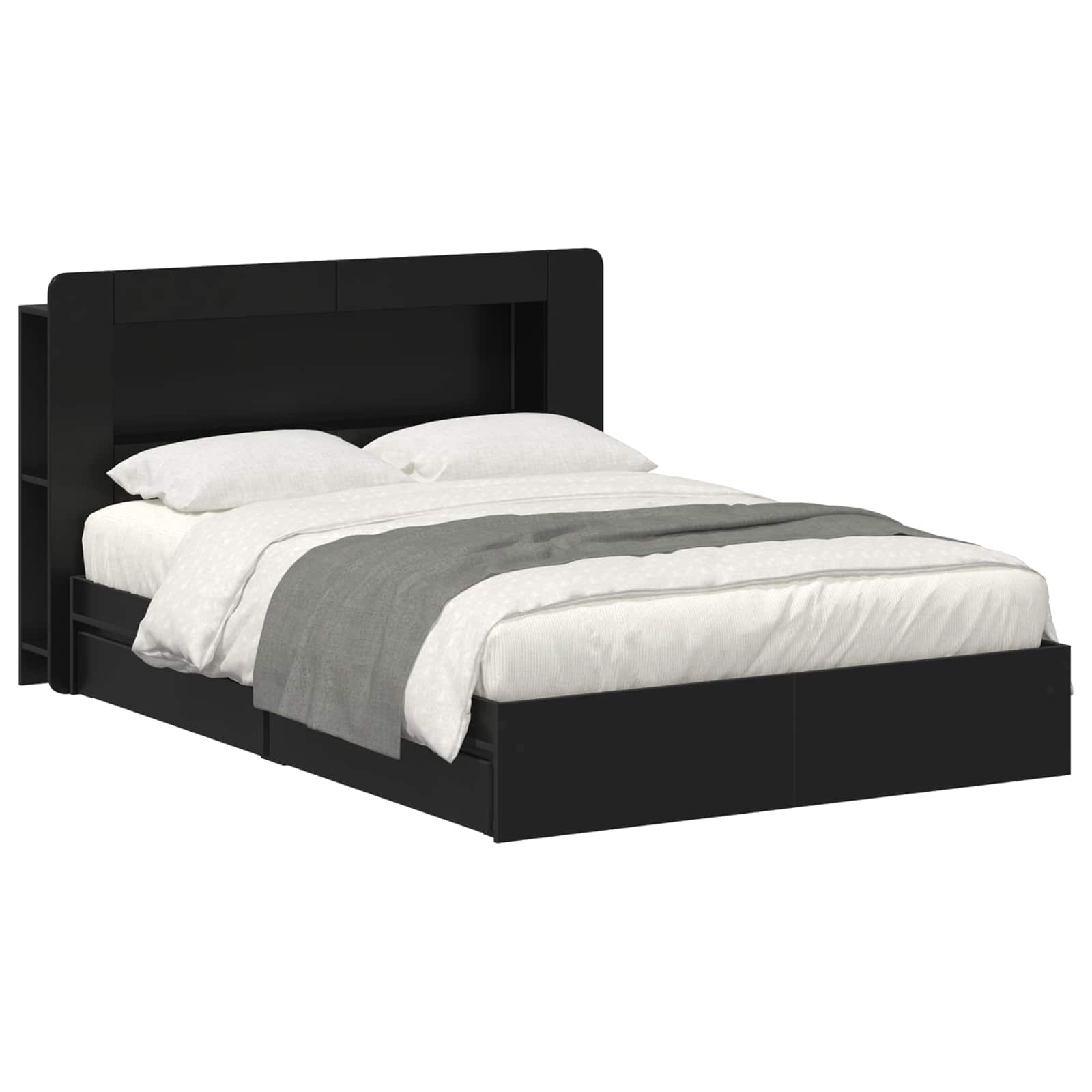 vidaXL Bedframe met opslag Bewerkt hout