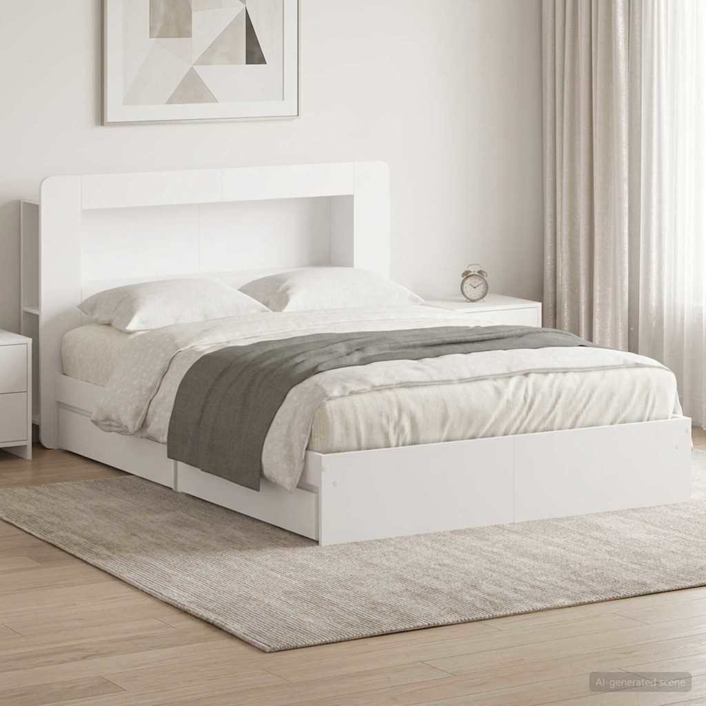 vidaXL Bedframe met opslag Bewerkt hout