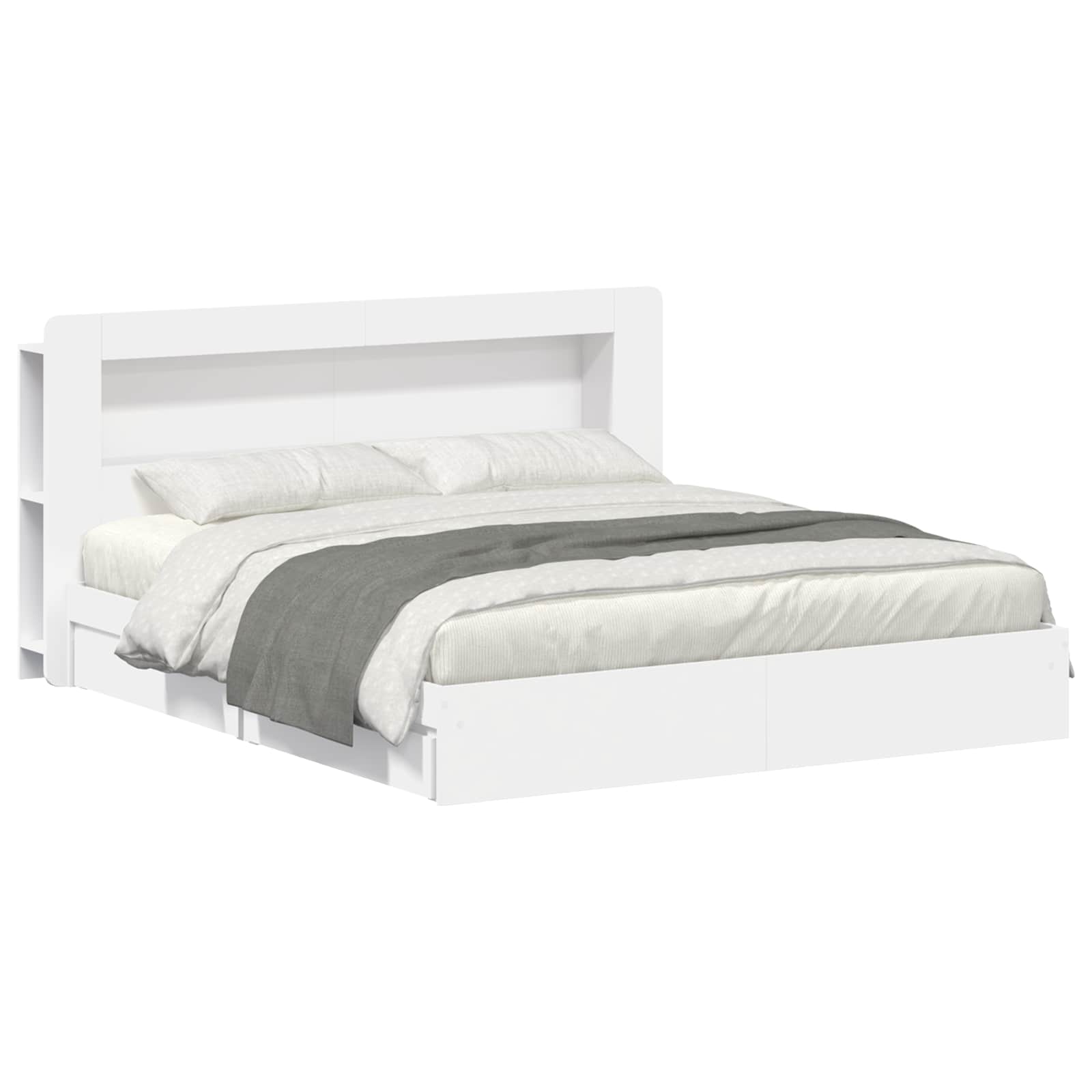 vidaXL Bedframe met opslag Bewerkt hout