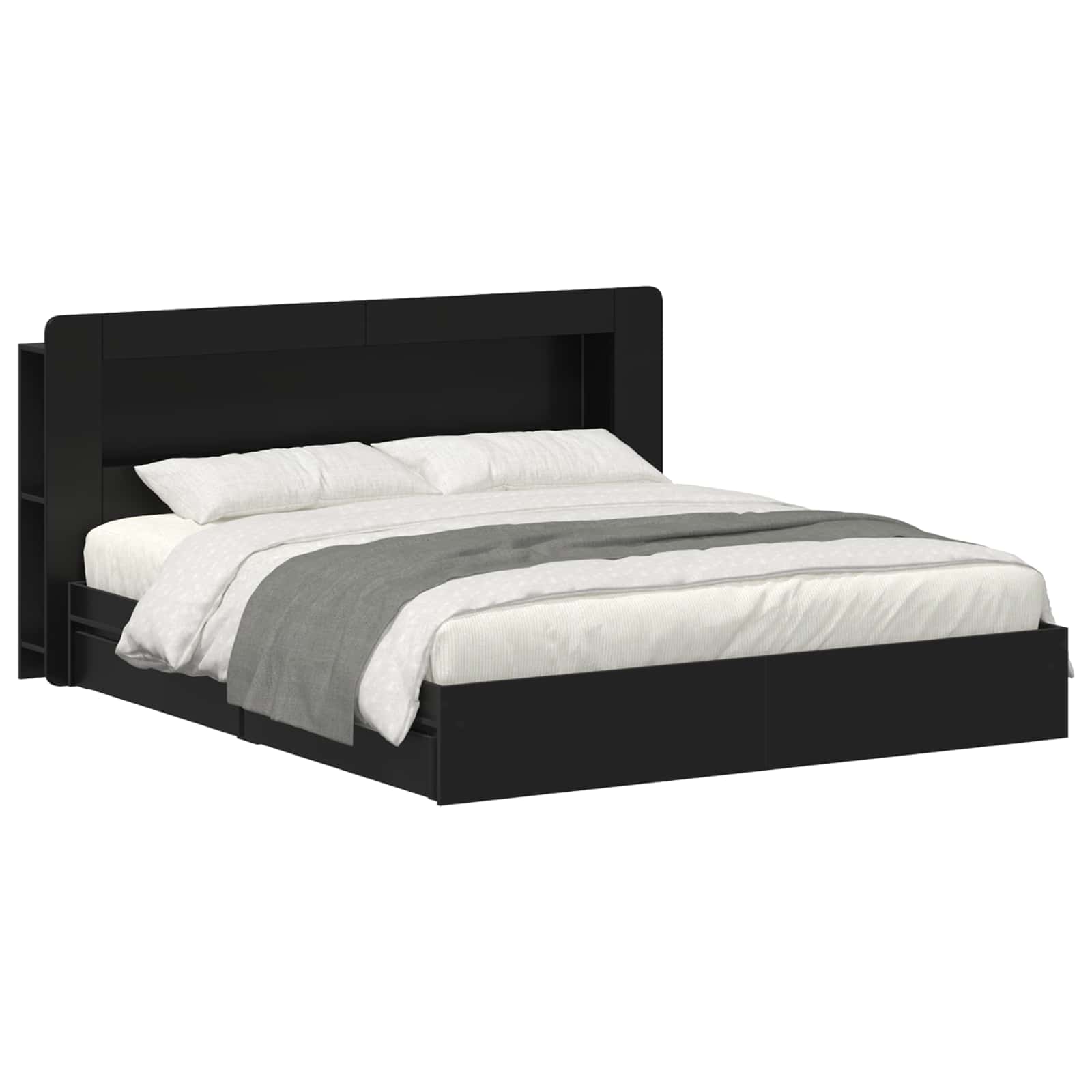 vidaXL Bedframe met opslag Bewerkt hout
