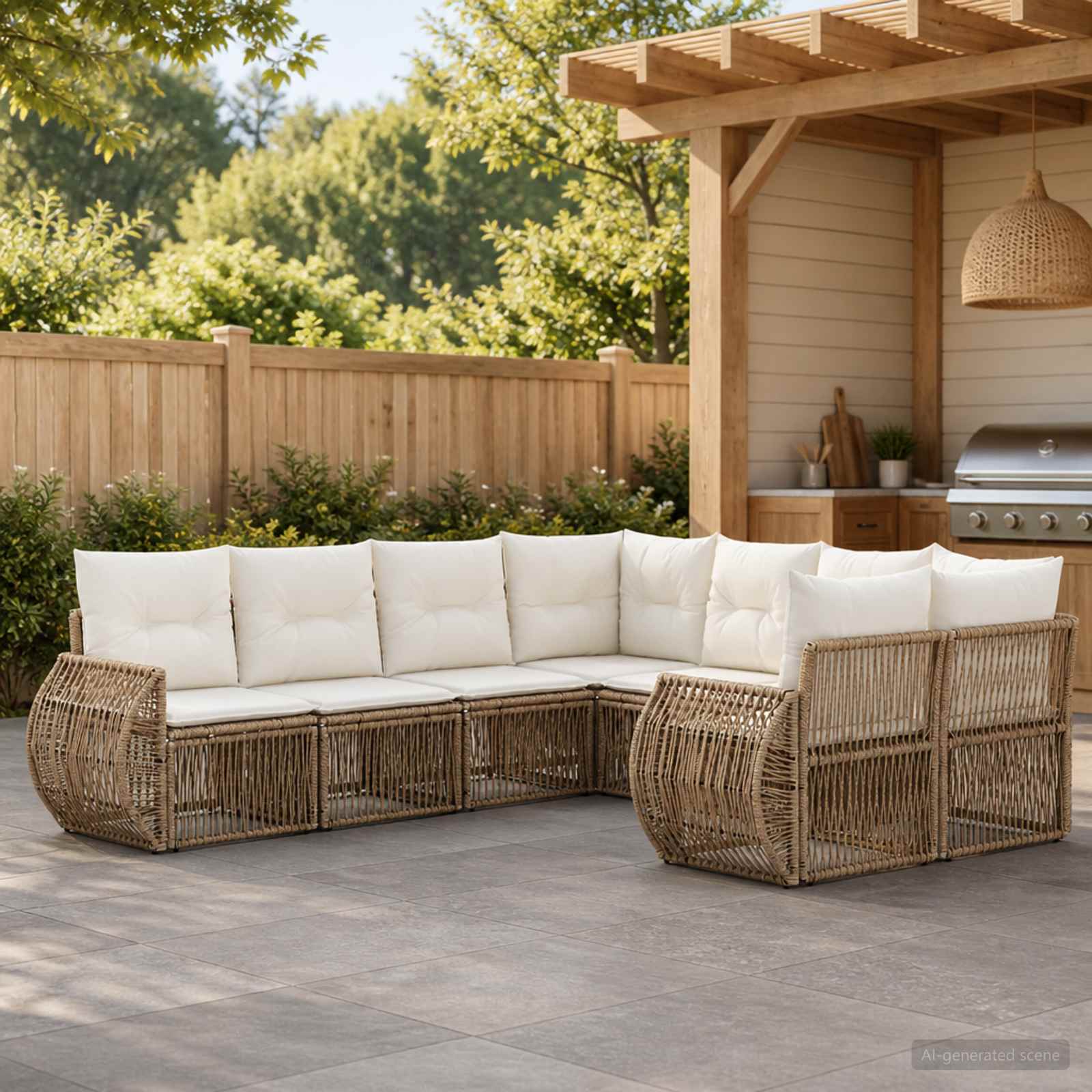 vidaXL Tuinbankenset 8 st 8-Aantal zitplaatsen Zwart poly rattan