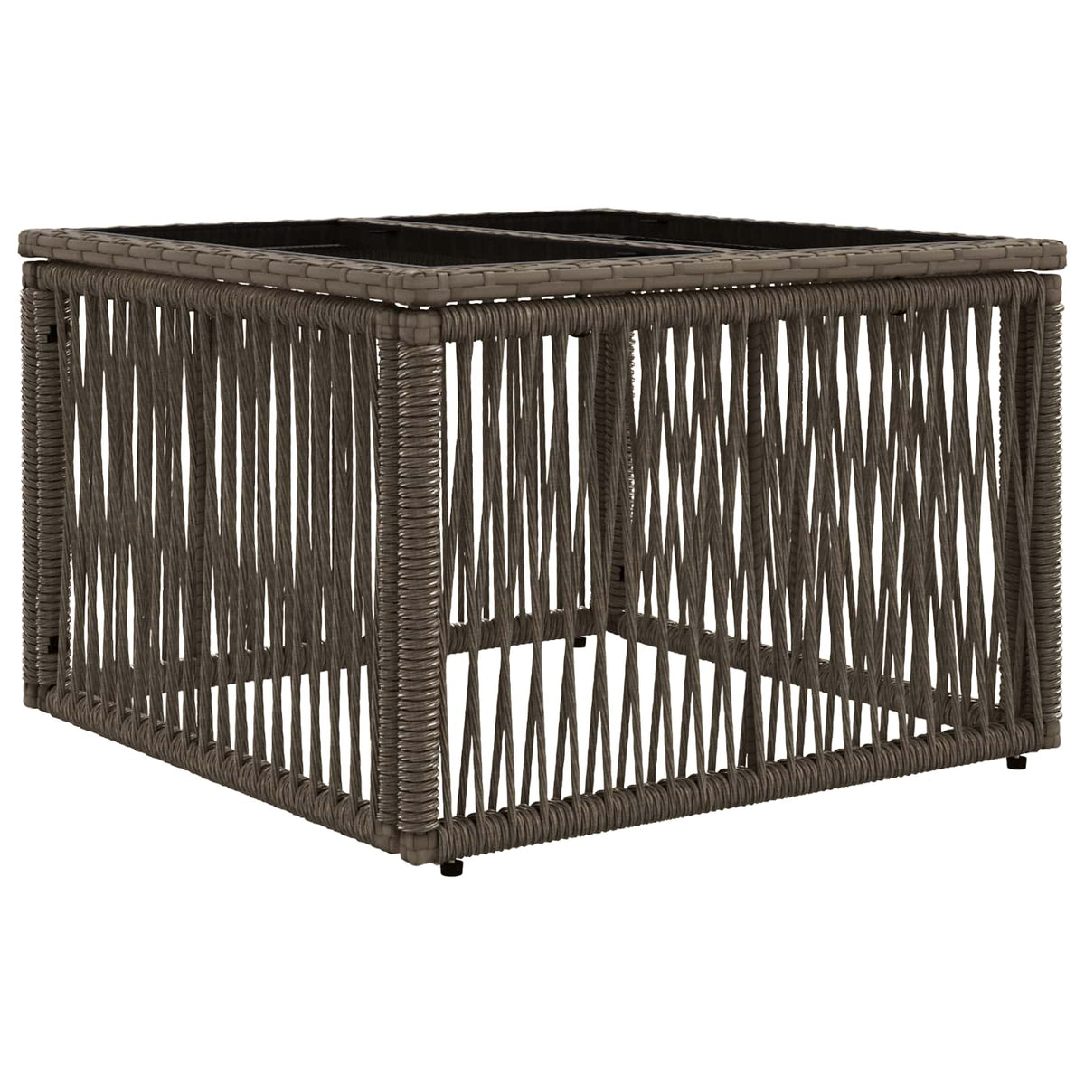 vidaXL Tuinbankenset 8 st Zwart poly rattan