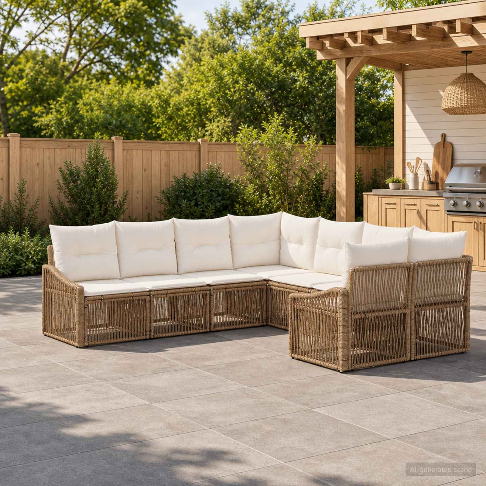 vidaXL Tuinbankenset 8 st 8-Aantal zitplaatsen Zwart poly rattan