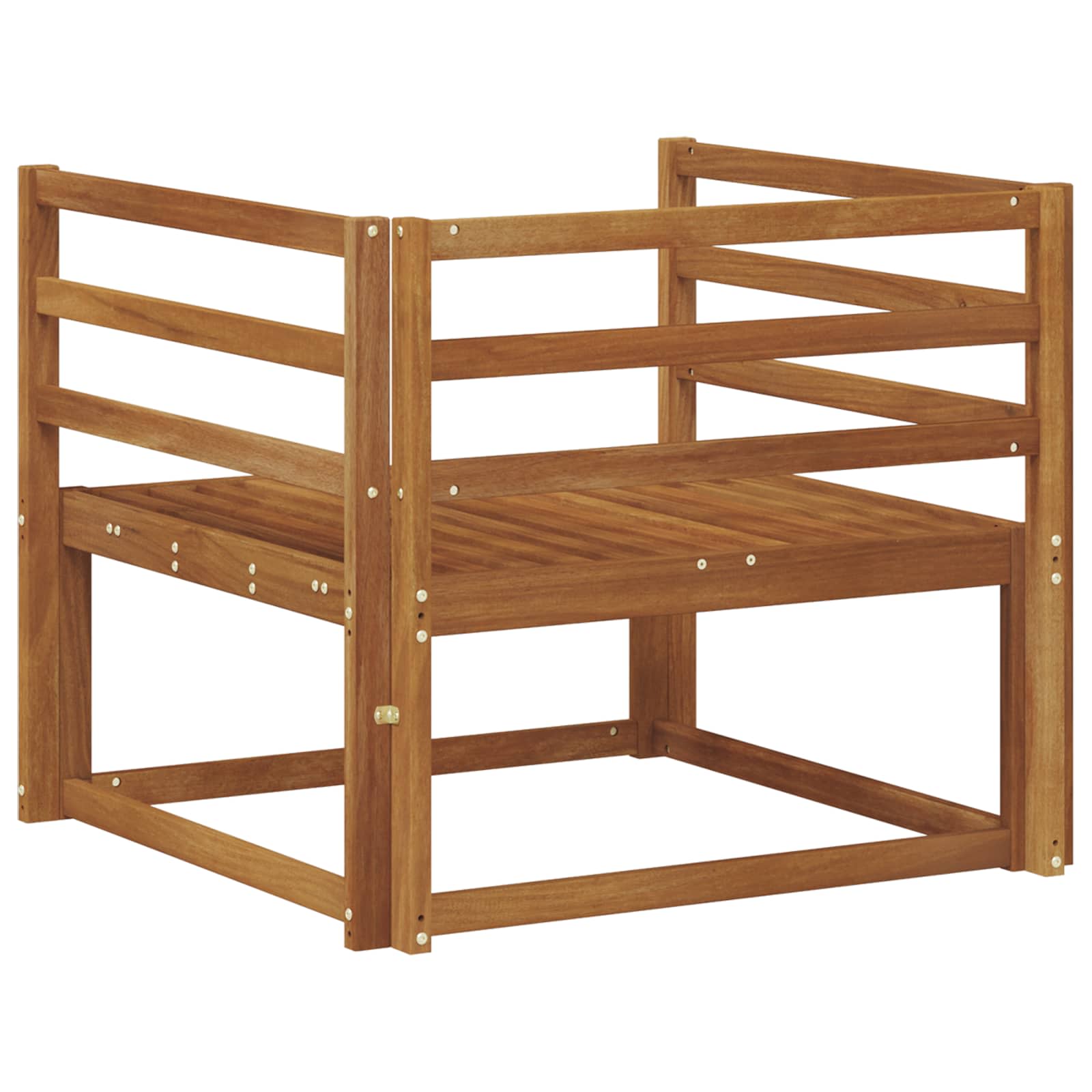 vidaXL Buiten Midden Sofa Massief Acaciahout Naturel