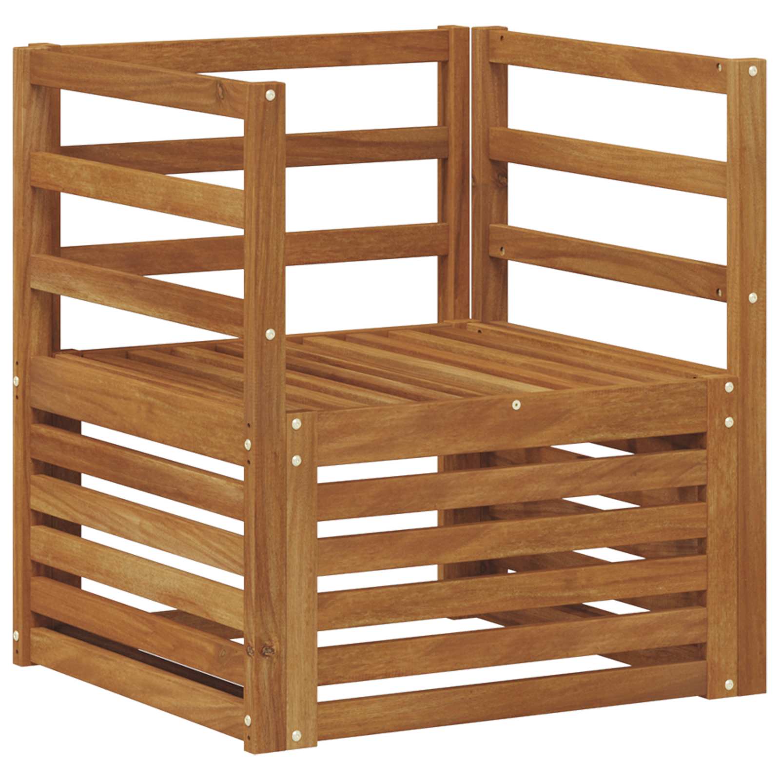 vidaXL Buiten bankenset Naturel 67 x 63 x 73 cm Massief Acaciahout