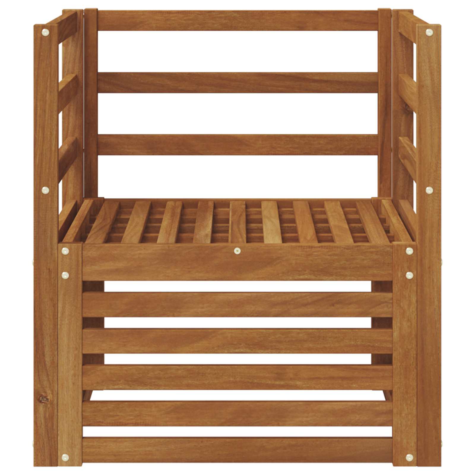 vidaXL Buiten bankenset Naturel 67 x 63 x 73 cm Massief Acaciahout