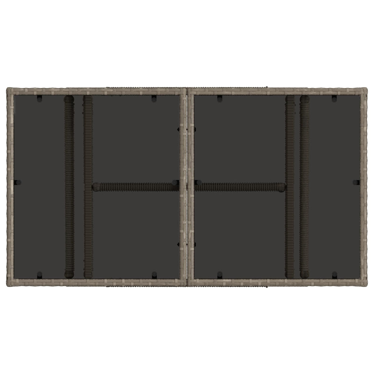 vidaXL Tuinbankenset 8 st Zwart en Cream Wit poly rattan
