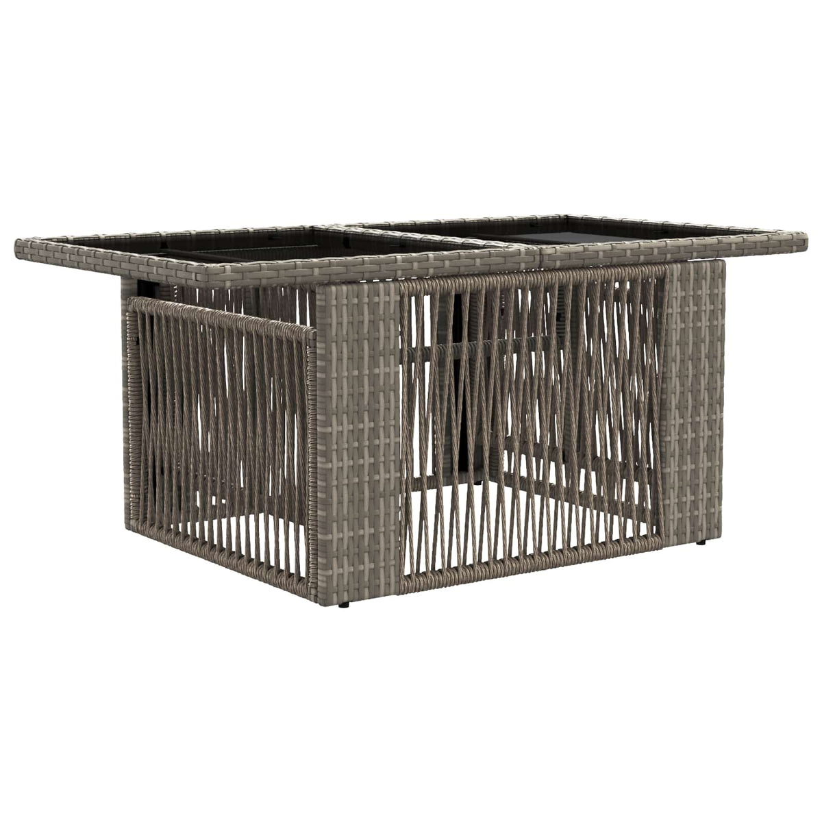 vidaXL Tuinbankenset 9 st Zwart en Cream Wit poly rattan