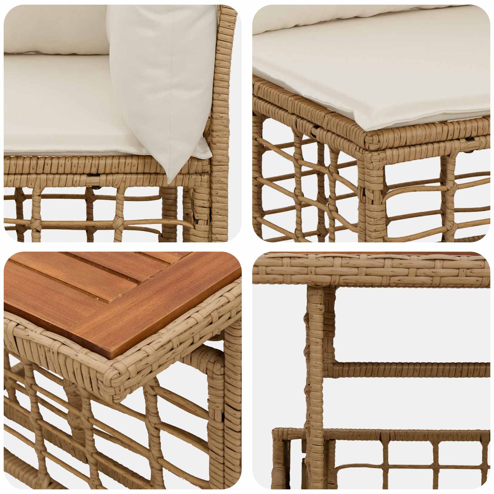 vidaXL Tuinbankenset 5 st Zwart en Donkergrijs poly rattan