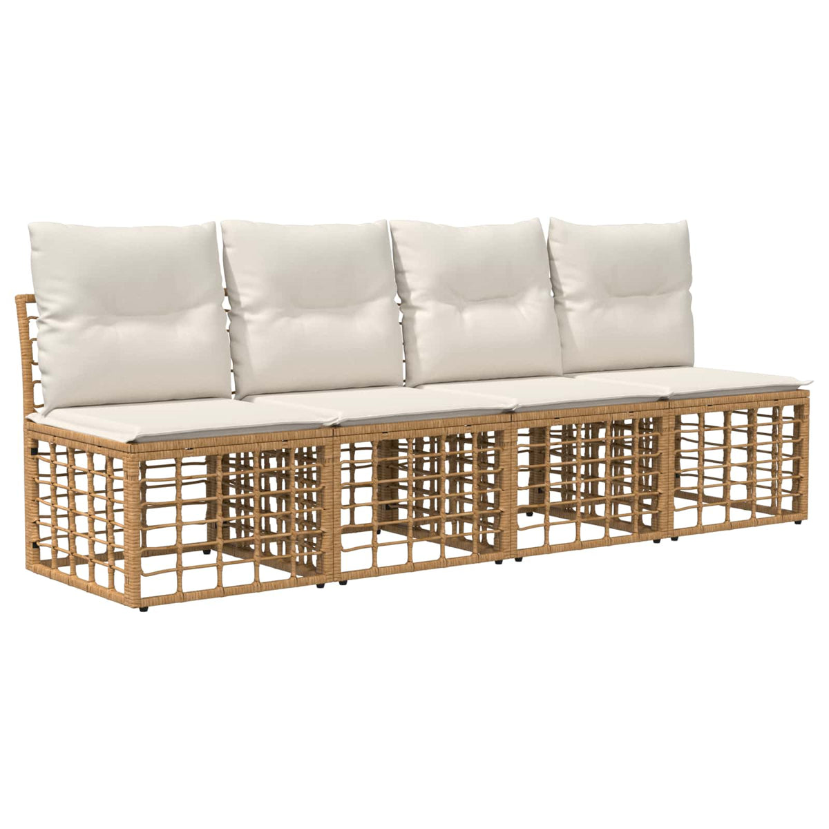 vidaXL Tuinbankenset 9 st Zwart en Donkergrijs poly rattan