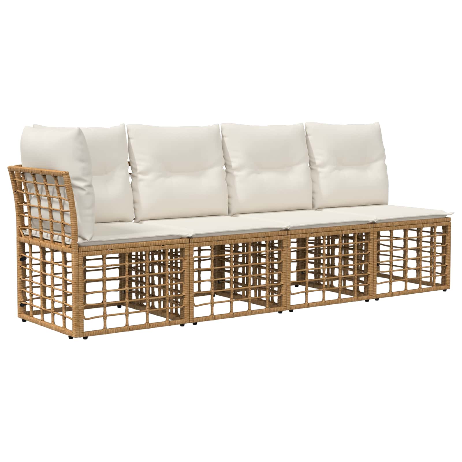 vidaXL Tuinbankenset 12 st Zwart en Donkergrijs poly rattan