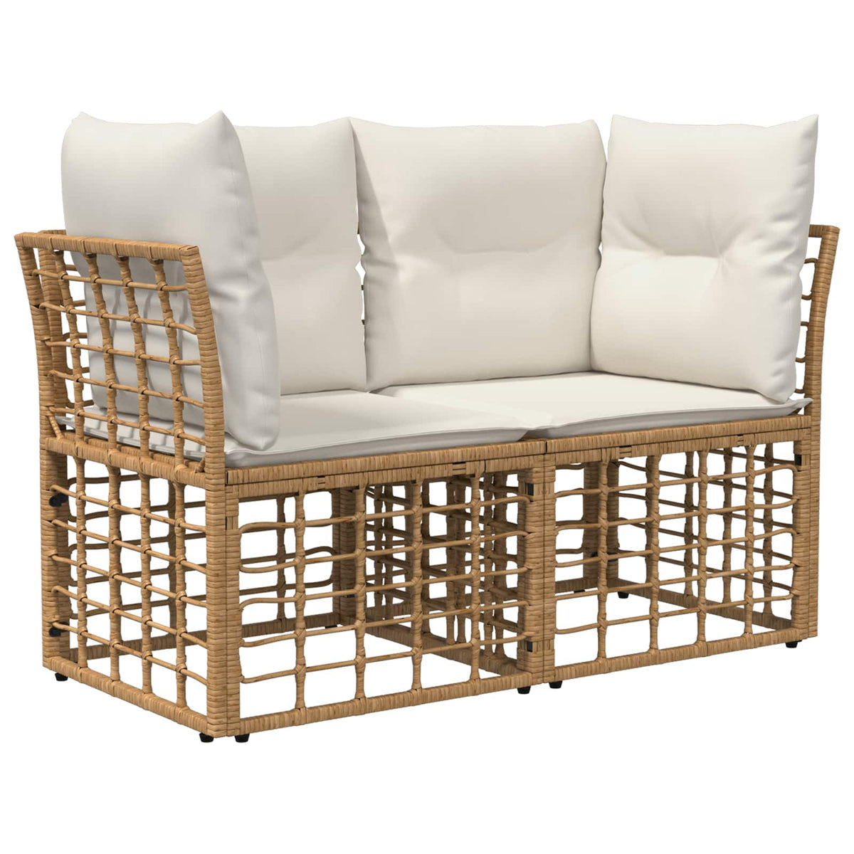 vidaXL Tuinbankenset 9 st Zwart en Donkergrijs poly rattan