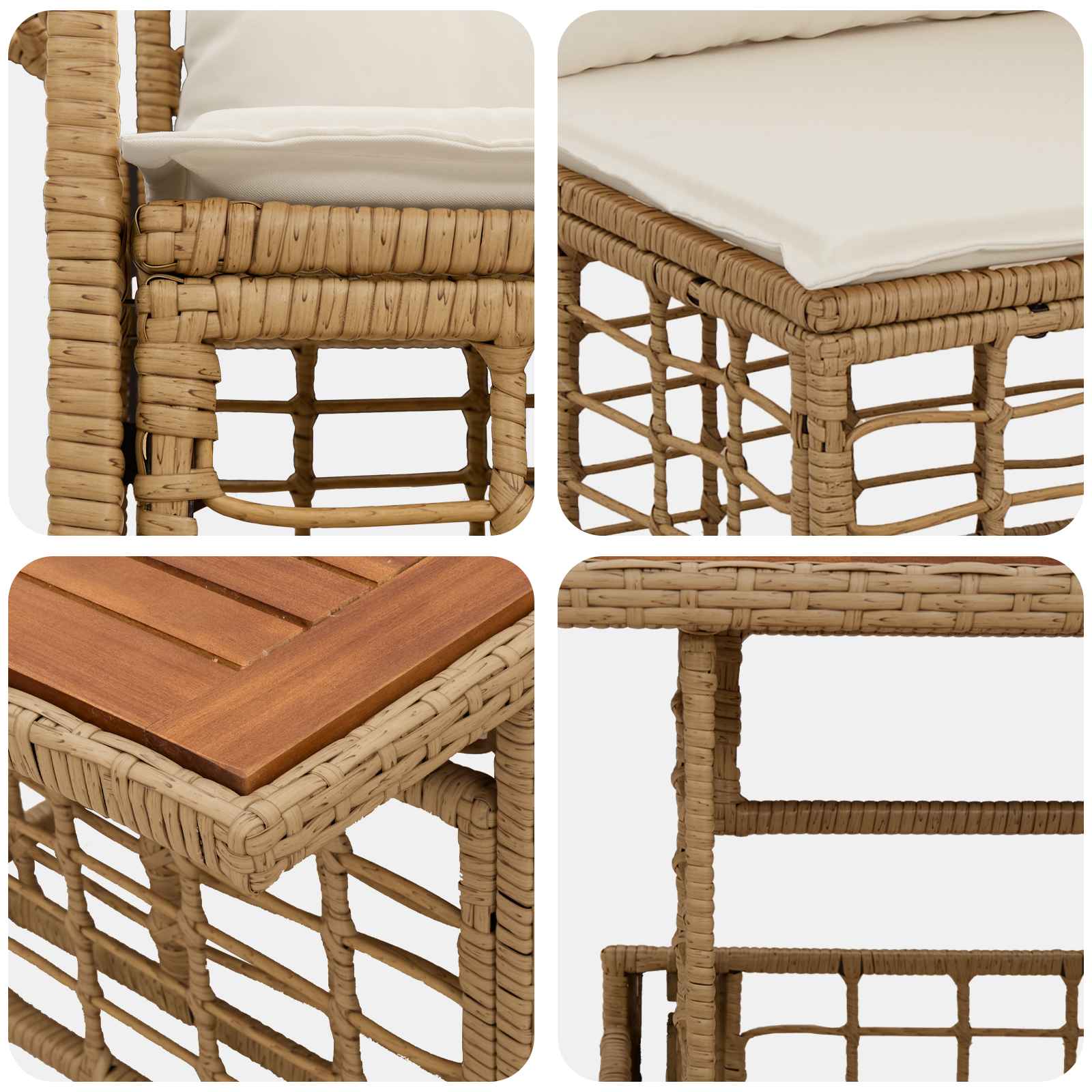 vidaXL Tuinbankenset 13 st Zwart en Donkergrijs poly rattan
